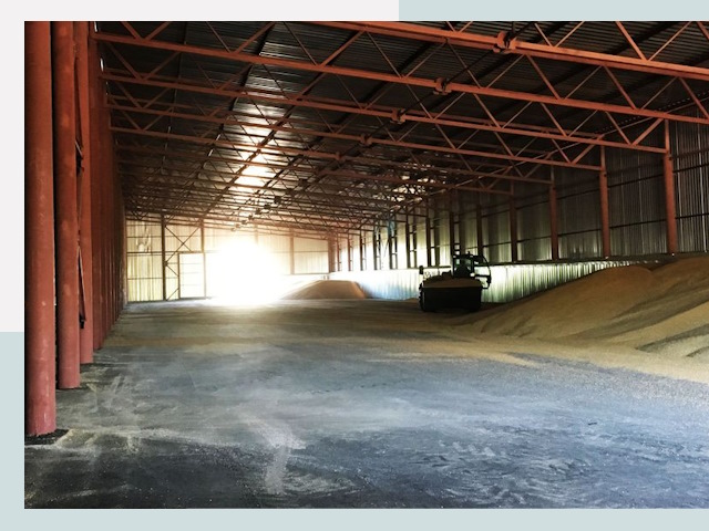 Строительство зернохранилищ в Дубне