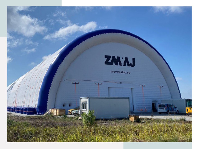 Брендирование ангаров в Дубне