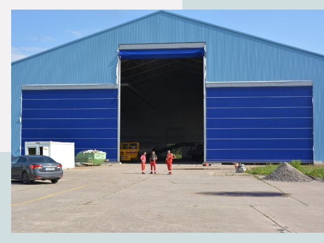 Ангарные ворота в Дубна от СтальСтрой-Дбн по цене 613 руб.