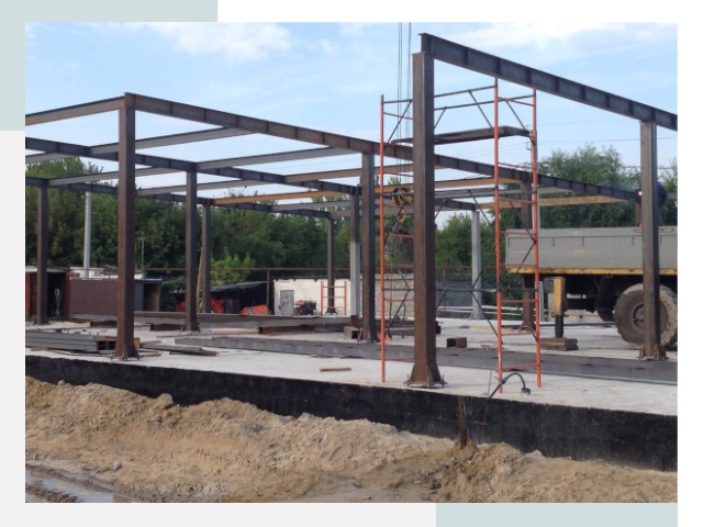 Фундамент для ангаров в Дубне