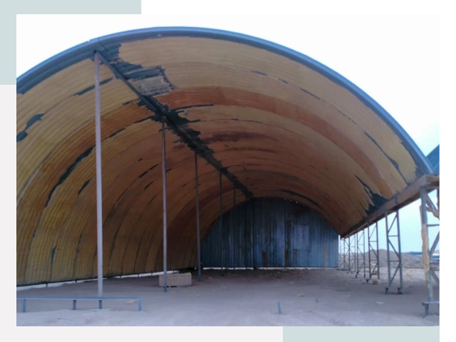 Реконструкция ангаров в Дубне